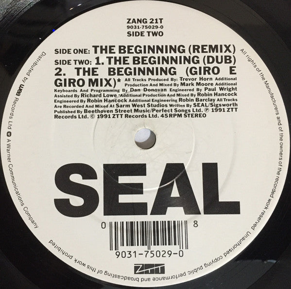 Seal – The Beginning (The Mark Moore Remix) (VG+) BOX5