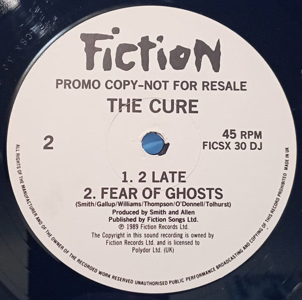 The Cure – Lovesong (NM, FUNDA ORIGINAL GENÉRICA NEGRA PROMO) BOX21