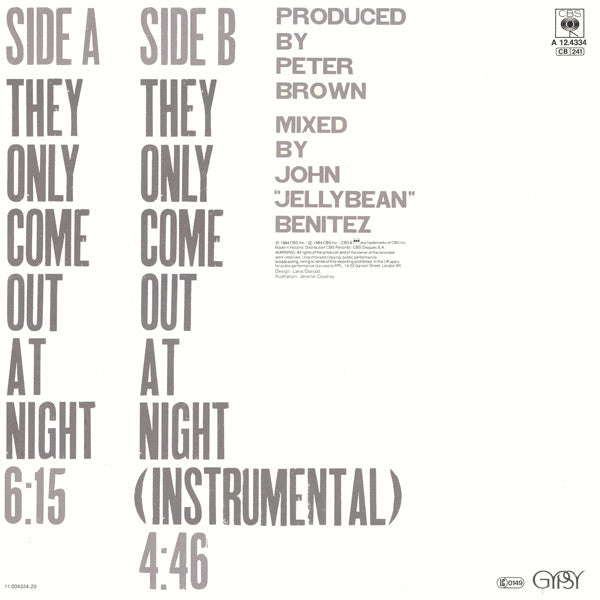 Peter Brown – They Only Come Out At Night (VG+) BOX17