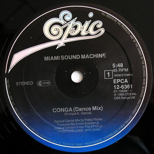 Miami Sound Machine – Conga! (Special Dance Mix By Pablo Flores) ) (NM, FUNDA EX) BOX11