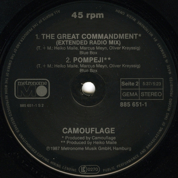 Camouflage – The Great Commandment (NM) BOX4