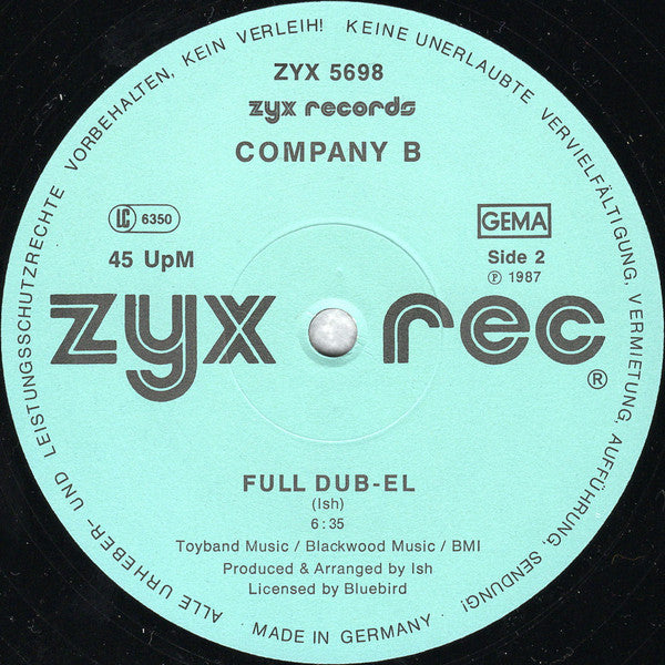 Company B – Full Circle (VG+) BOX25
