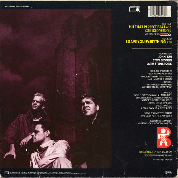 Bronski Beat – Hit That Perfect Beat (NM, FUNDA VG+) BOX27