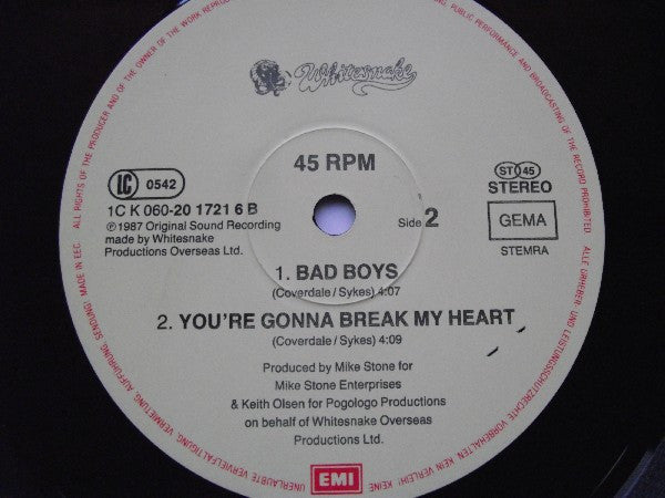 Whitesnake – Still Of The Night (NM) BOX8