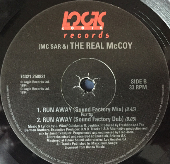 M.C.Sar & The Real McCoy* – Run Away (NM. PEQUEÑA PEGATINA EN FUNDA) BOX14