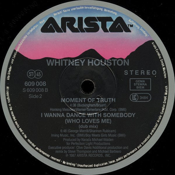 Whitney Houston – I Wanna Dance With Somebody (Who Loves Me) (VG+) BOX11