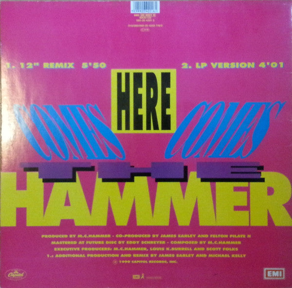 M.C. Hammer – Here Comes The Hammer (12'' Remix) (NM, FUNDA VG+) BOX4