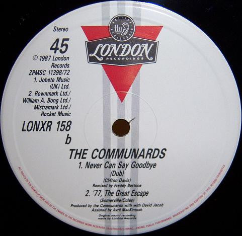 The Communards – Never Can Say Goodbye (Remix) (NM) BOX15