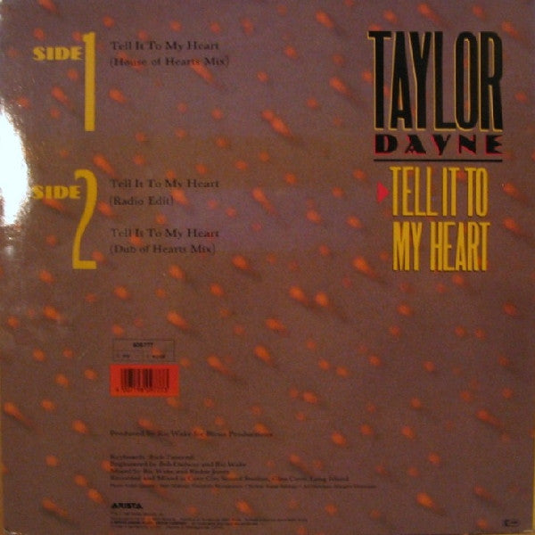 Taylor Dayne – Tell It To My Heart (House Of Hearts Mix) (NM) BOX8