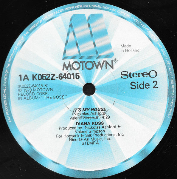 Diana Ross – Upside Down (MARCAS POR ALMACENAJE VG+, SONIDO EXCELENTE, FUNDA NM) BOX23