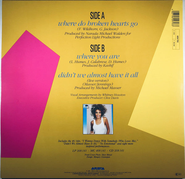 Whitney Houston – Where Do Broken Hearts Go (VG+) BOX20