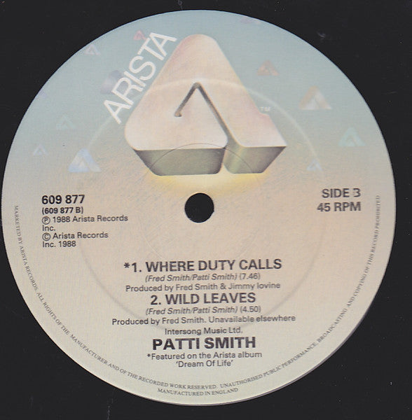 Patti Smith – People Have The Power (EX, FUNDA VG+) BOXE4