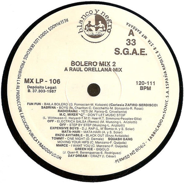 Various – Bolero Mix 2 (NM) BOX12