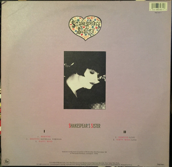 Shakespear's Sister – Heroine (NM, FUNDA EX) BOXE3