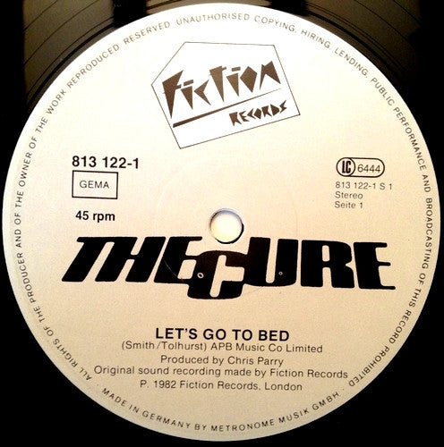 The Cure – Let's Go To Bed / Just One Kiss (NM) BOX21