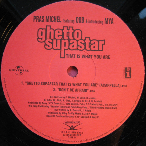 Pras Michel Featuring ODB* & Introducing Mya – Ghetto Supastar (That Is What You Are) (NM) BOX21