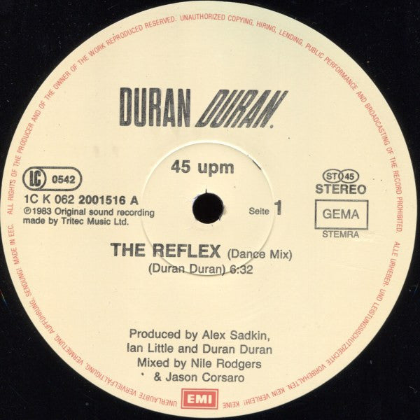 Duran Duran – The Reflex (Dance Mix) (NM) BOX16