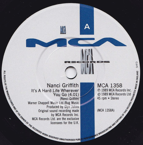 Nanci Griffith – It's A Hard Life Wherever You Go (EX) BOXE2