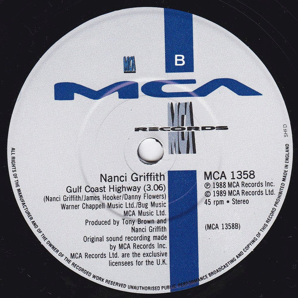 Nanci Griffith – It's A Hard Life Wherever You Go (EX) BOXE4