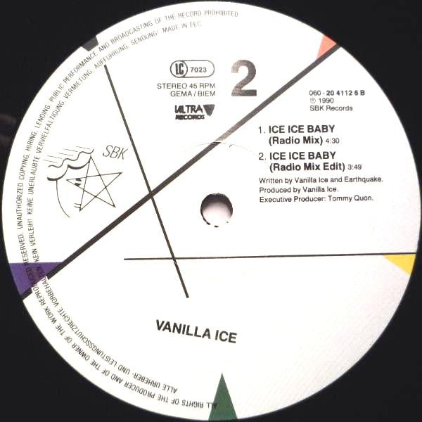 Vanilla Ice – Ice Ice Baby (NM) BOX35
