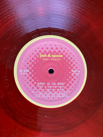 Jam & Spoon Feat. Plavka – Right In The Night (Fall In Love With Music) (NM) BOX22