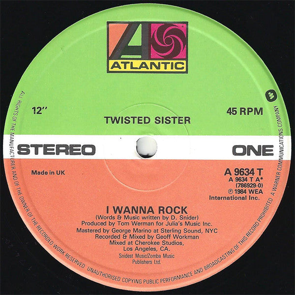 Twisted Sister – I Wanna Rock (NM) BOX8