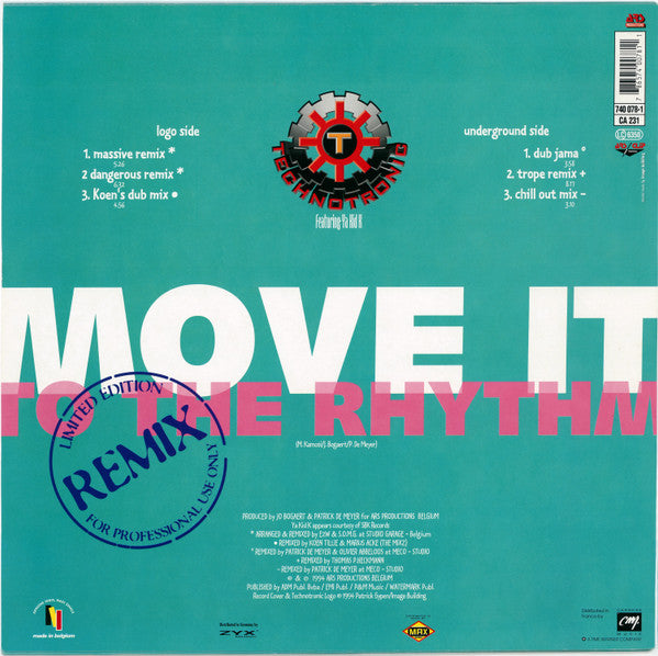 Technotronic Featuring Ya Kid K – Move It To The Rhythm (Remix) (EX) BOX14