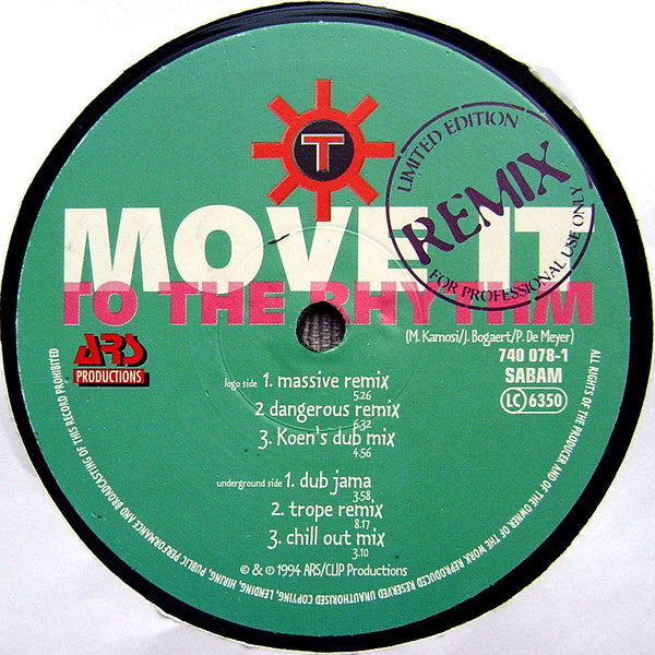 Technotronic Featuring Ya Kid K – Move It To The Rhythm (Remix) (EX) BOX14