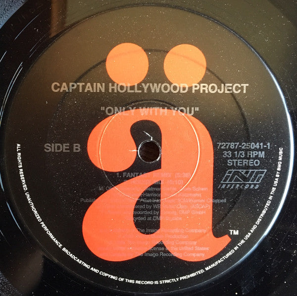 Captain Hollywood Project – Only With You (MINT, SELLADO DE ÉPOCA) BOX6