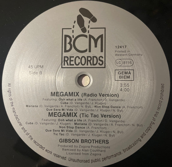 Gibson Brothers – Megamix (VG+) BOX27