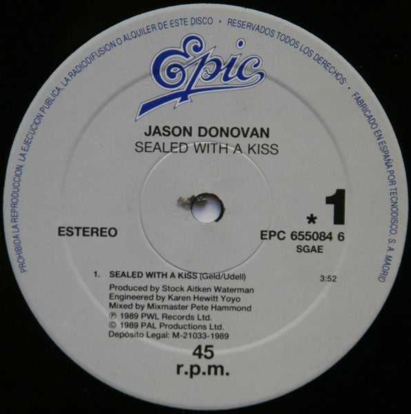 Jason Donovan – Sealed With A Kiss (EX) BOX15