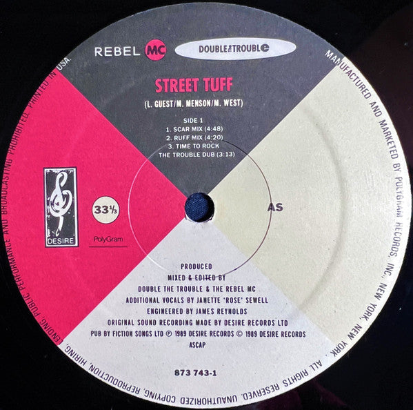 Double The Trouble And Rebel MC – Street Tuff (VG+) BOX17