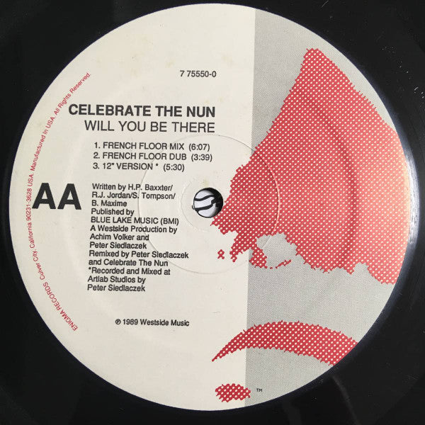 Celebrate The Nun – Will You Be There (NM Con sticker en galleta. Funda VG+ con sticker BPM y nombre del tema) BOX1