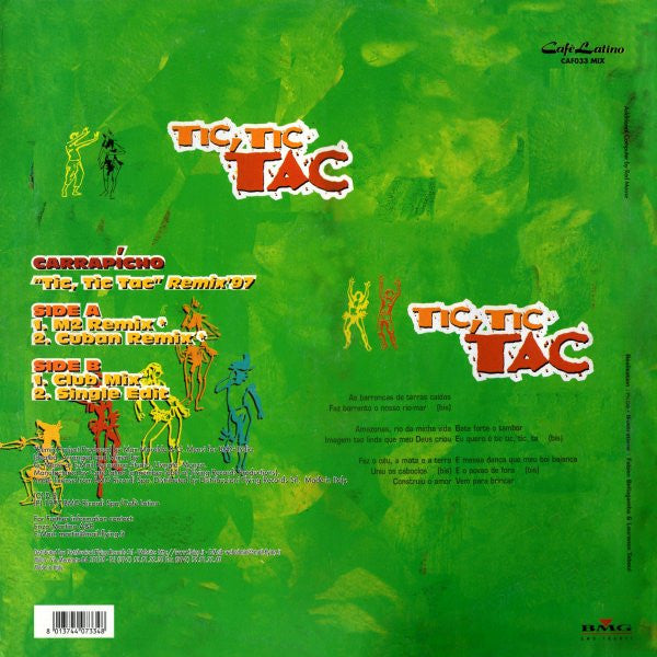 Carrapicho – Tic, Tic Tac (Remix '97) Incluye versión original, éxito del programa "Mecano"(NM) BOX16