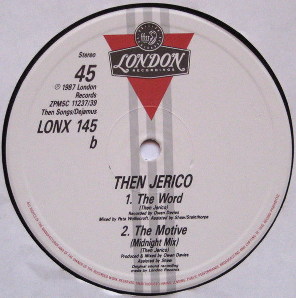 Then Jerico – The Motive (NM, FUNDA EX) BOXE1