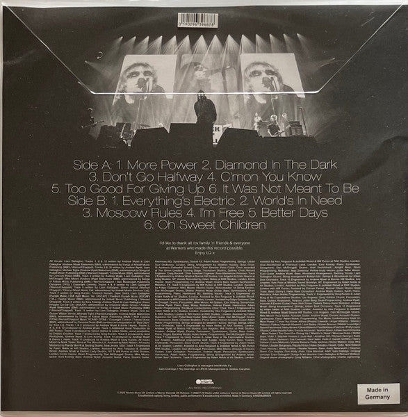 Liam Gallagher – C’mon You Know (NUEVO Y SELLADO) BOXV25