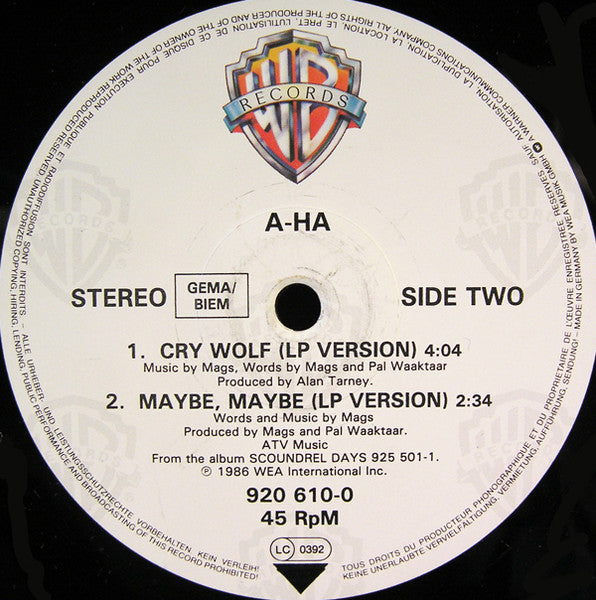 a-ha – Cry Wolf (Extended Version) (EX) BOX16