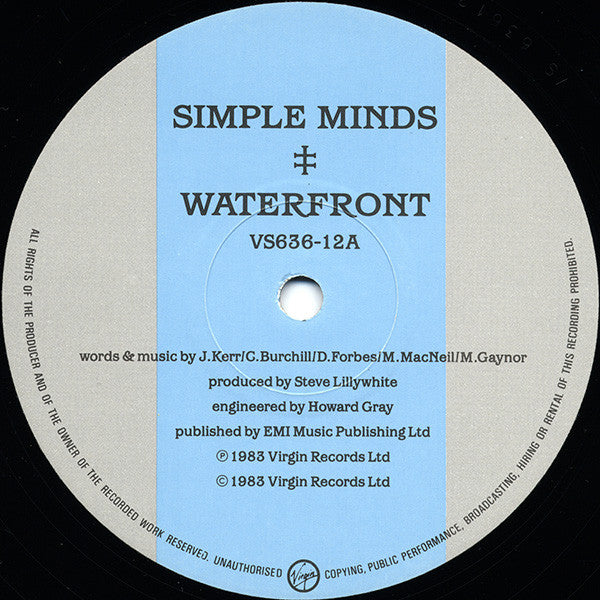 Simple Minds – Waterfront (VG+) BOX3