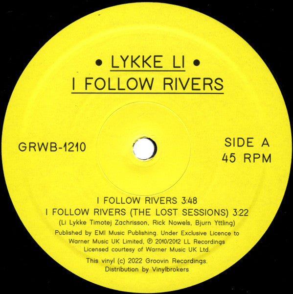 Lykke Li – I Follow Rivers (MINT, NUEVO NO SELLADO, FUNDA GENÉRICA) BOX1