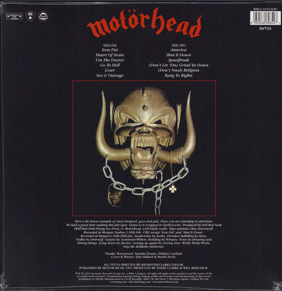 Motörhead – Iron Fist / 40TH. ANNIVERSARY (NUEVO, SELLADO) BOXV8