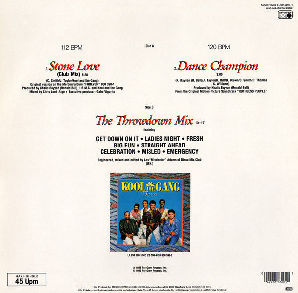 Kool & The Gang – Stone Love (Club Mix, Incluye  The Throwdown Mix) (VG+) BOX12