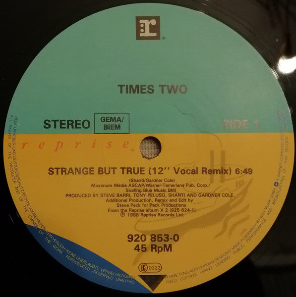 Times Two – Strange But True (VG+) BOX18