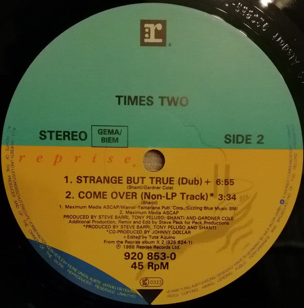 Times Two – Strange But True (VG+) BOX18