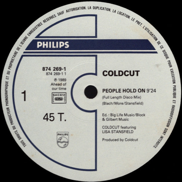 Coldcut Featuring Lisa Stansfield – People Hold On (NM, FUNDA EX) BOX16