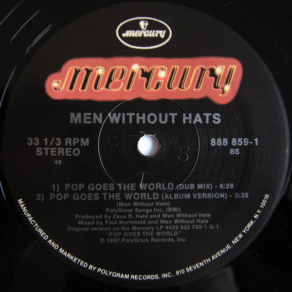 Men Without Hats – Pop Goes The World (VG+) BOX6