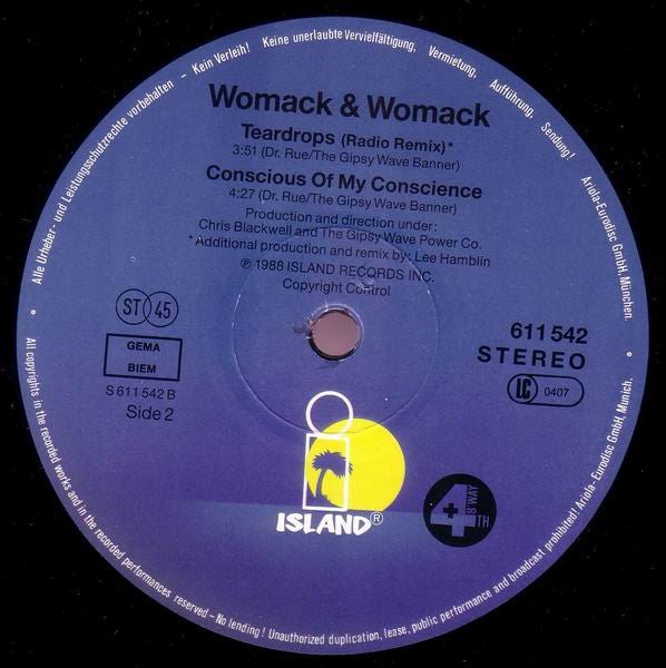 Womack & Womack – Teardrops (VG+) BOX14