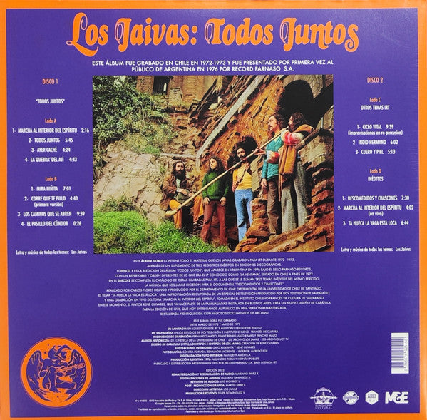 Los Jaivas – Todos Juntos / DISCO DOBLE (NUEVO, SELLADO) BOXV4