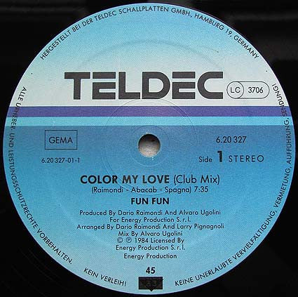 Fun Fun – Colour My Love (VG+) BOX9