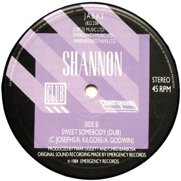 Shannon – Sweet Somebody (Special Extended Version) (EX) BOX24