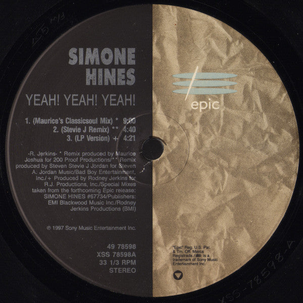 Simone Hines – Yeah! Yeah! Yeah! (NM) BOXE1